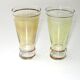 Orangeade service - 6 pearlescent iridescent glasses - Cristal - Italy
