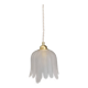 Suspension tulipe vintage en verre dépoli