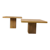 Pair of vintage wooden coffee or side tables, 1960s