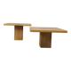 Pair of vintage wooden coffee or side tables, 1960s