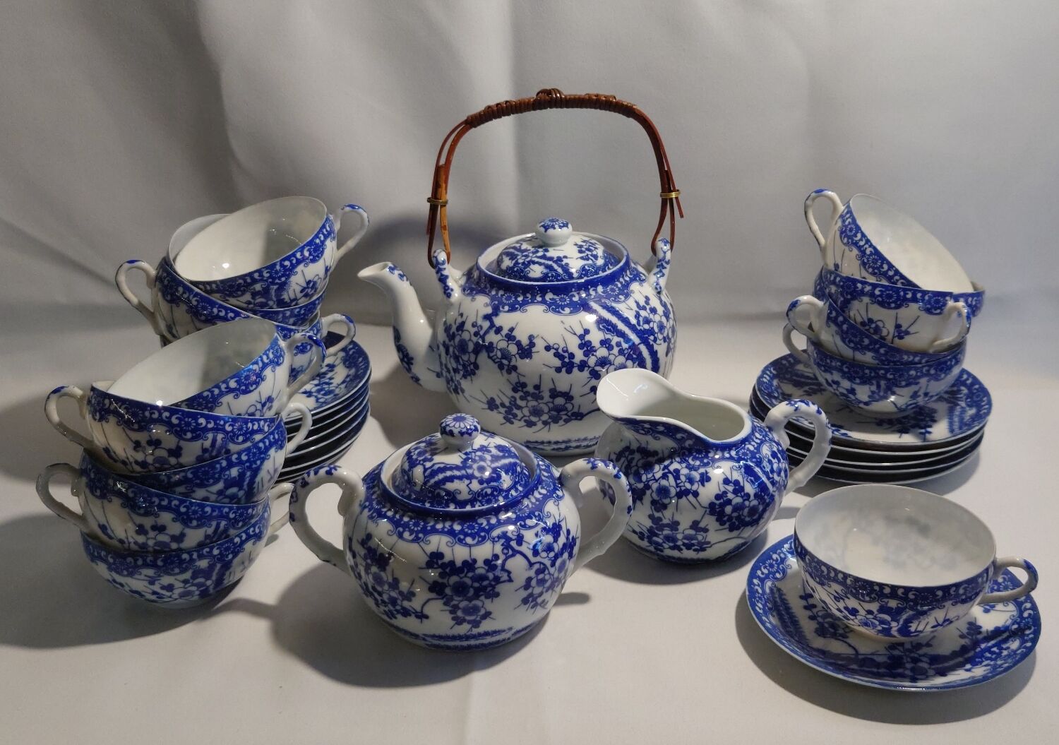 Japanese porcelain tea set