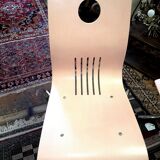 4 chaises rose