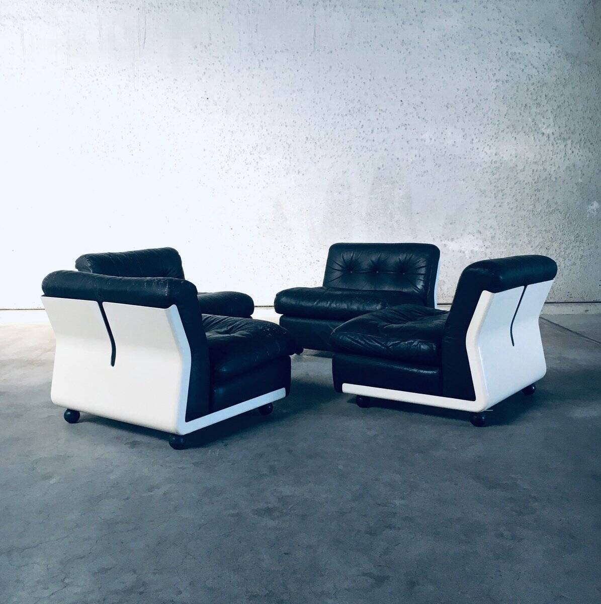 Mid-Century Modern Amanta Modular Sofa by Mario Bellini for B&B Italia, 1970s, Set of 4