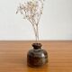 Vintage flamed stoneware vase