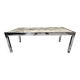 Table basse chromé marble 1970"vintage