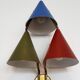 Danish triple-shaded sconce by Svend Aage Holm Sørensen for Lyfa, 1950s