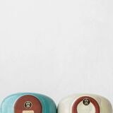 Bauhaus Ceramic Alpha Omega Cruet Pair by Theodor Bogler, 1948-1968