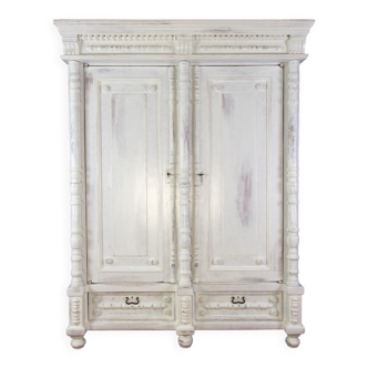 Solid pine 2-door armoire, ca. 1920s