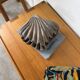 Brutalist wood shell sculpture box 1900