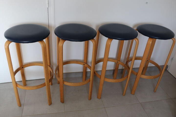 4 Danish stools Georg Petersens Mobelfabrik 840mm