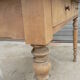 Table de ferme cuisine décapé 131cm
