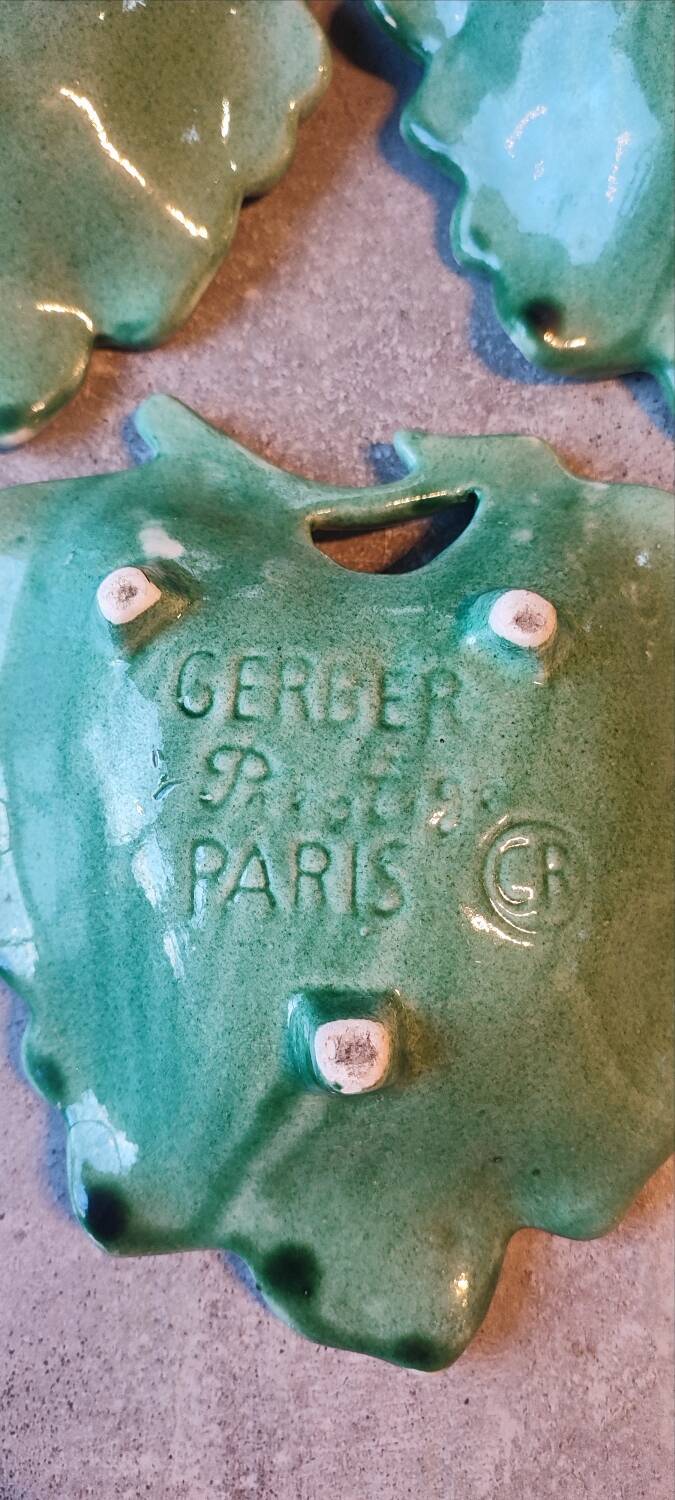 Coupelles barbotine gerber prestige paris (1950–1960)