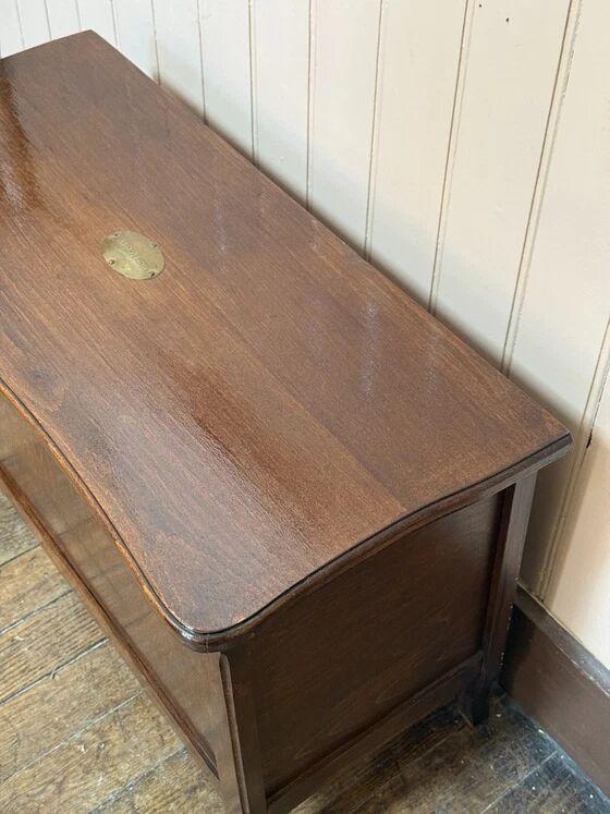 Old wooden chest from a rectory.