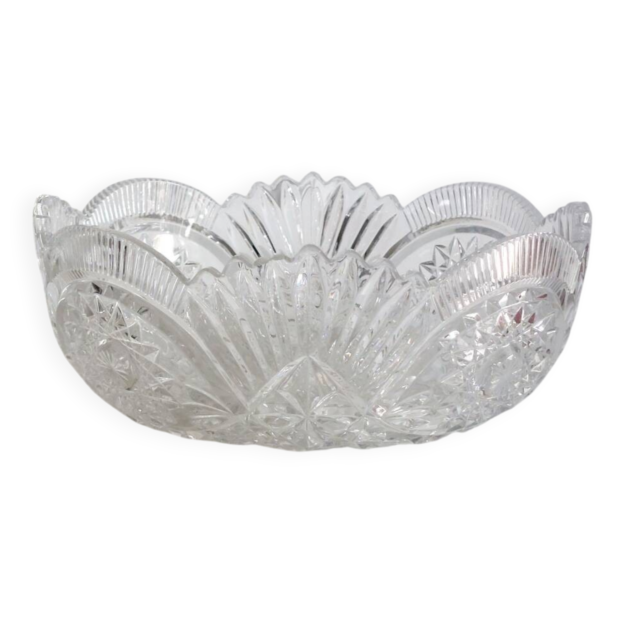 Crystal salad bowl