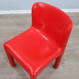 1970s Kartell Model 4875 chair by Carlo Bartoli red color
