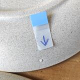 Set of 8 St Amand stoneware plates with Marguerite decor