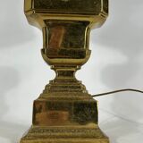 Vintage Large Italian Solid Brass table lamp from 50s