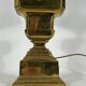 Vintage Large Italian Solid Brass table lamp from 50s