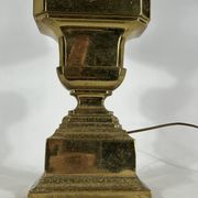 Lampe de table italienne en laiton massif des années 50