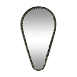 Vitrine de présentation en zinc et porte vitrée