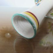 Italy vase in ceramic floral motif 60s