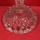 chandelier Pair of large glass moulded candlesticks 23 cm