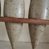 Sculpture 6 vases en grès 1970