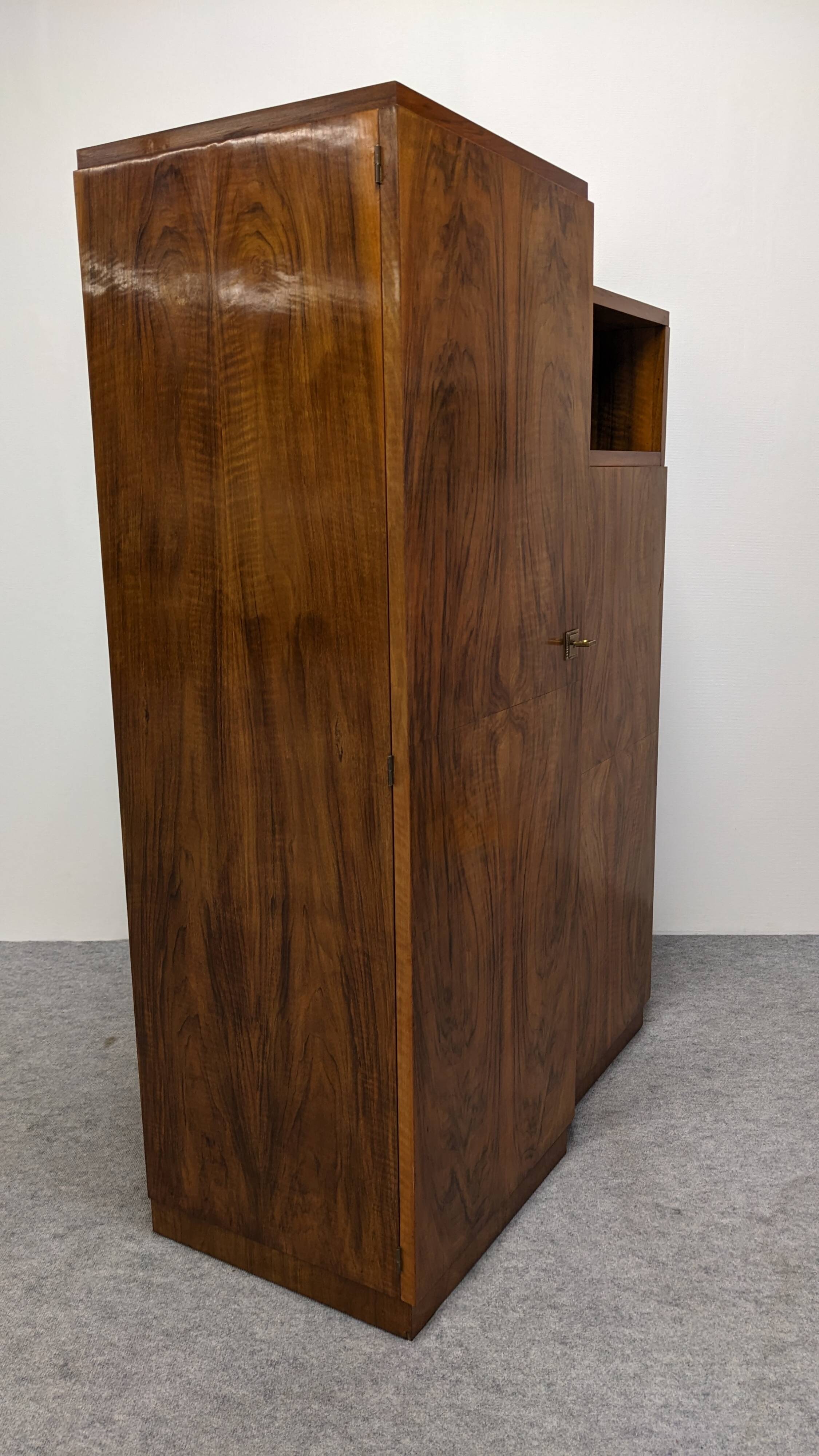 Art Deco burr walnut wardrobe circa 1930