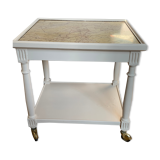 Side table on casters