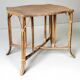 Natural rattan table, circa 1960-1970