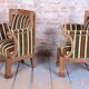 Biedermeier Seating Set in Walnut, 1830s, Set of 3