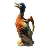 Duck pitcher in earthenware signed Saint-Clément