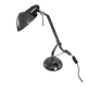 Vintage retro black chrome design lamp from the space age 80s.