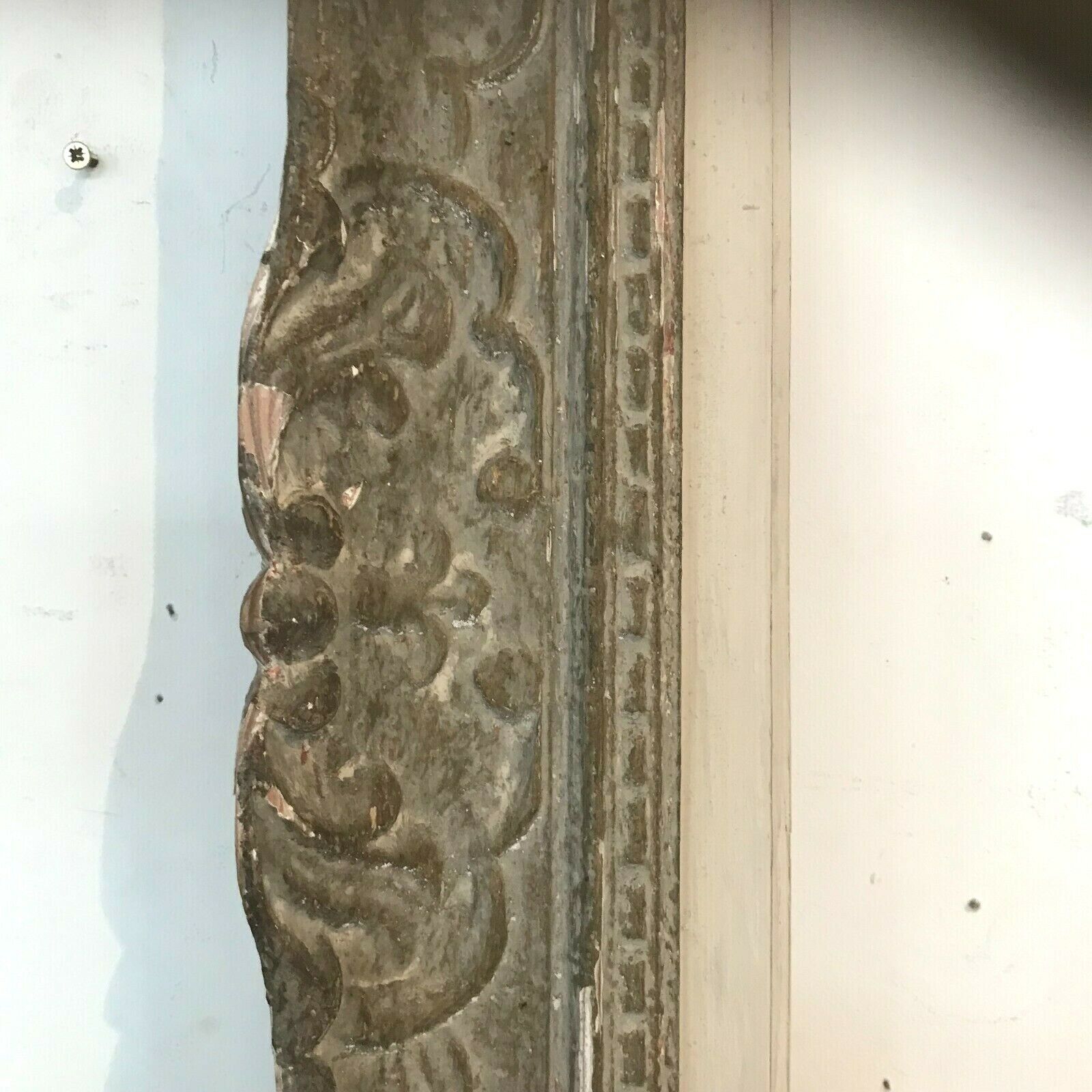 Wooden frame and patinated stucco XX century