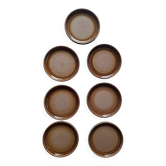 Set of 7 vintage dessert plates - Gien stoneware