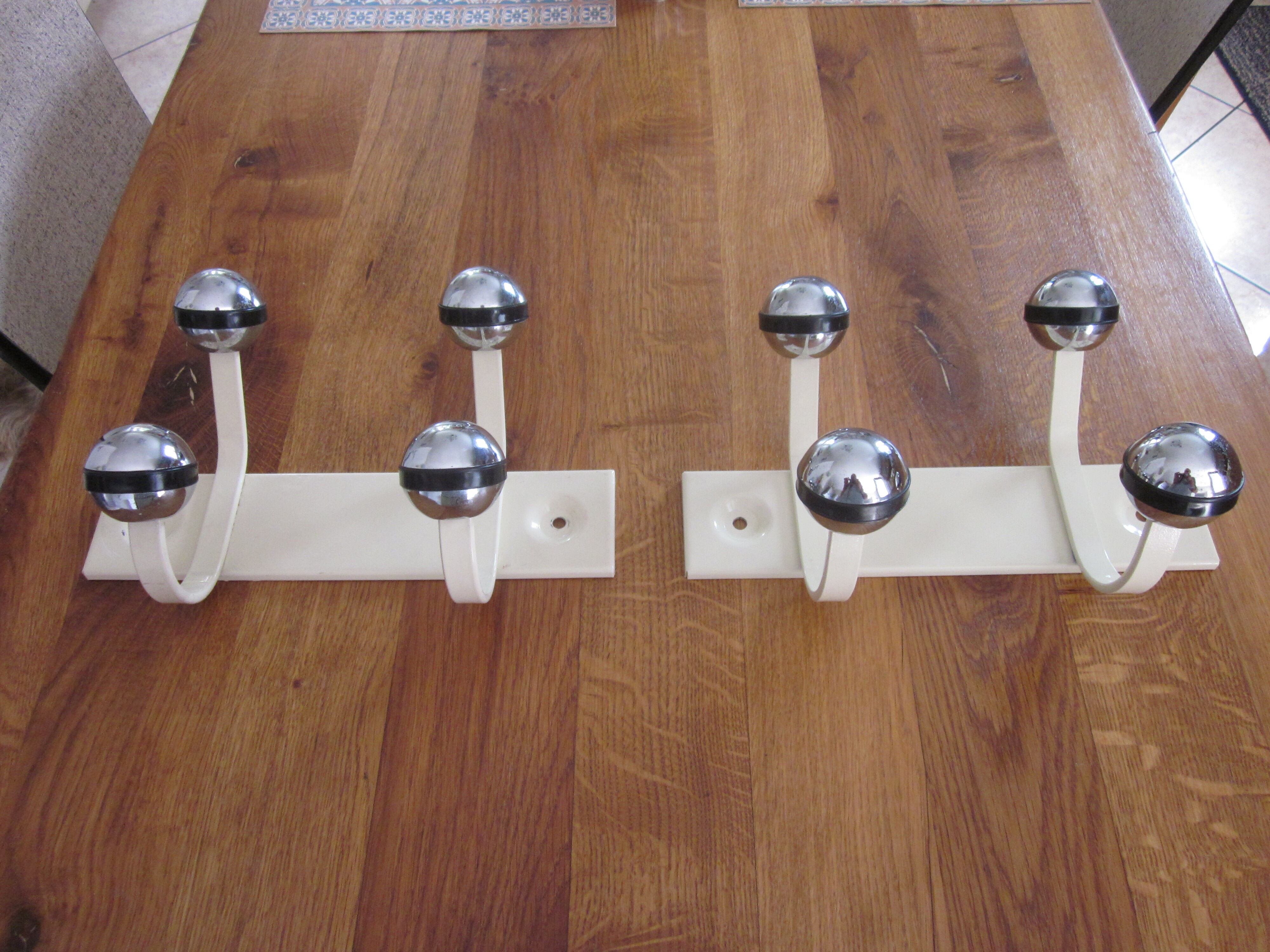 Pair of vintage coat racks