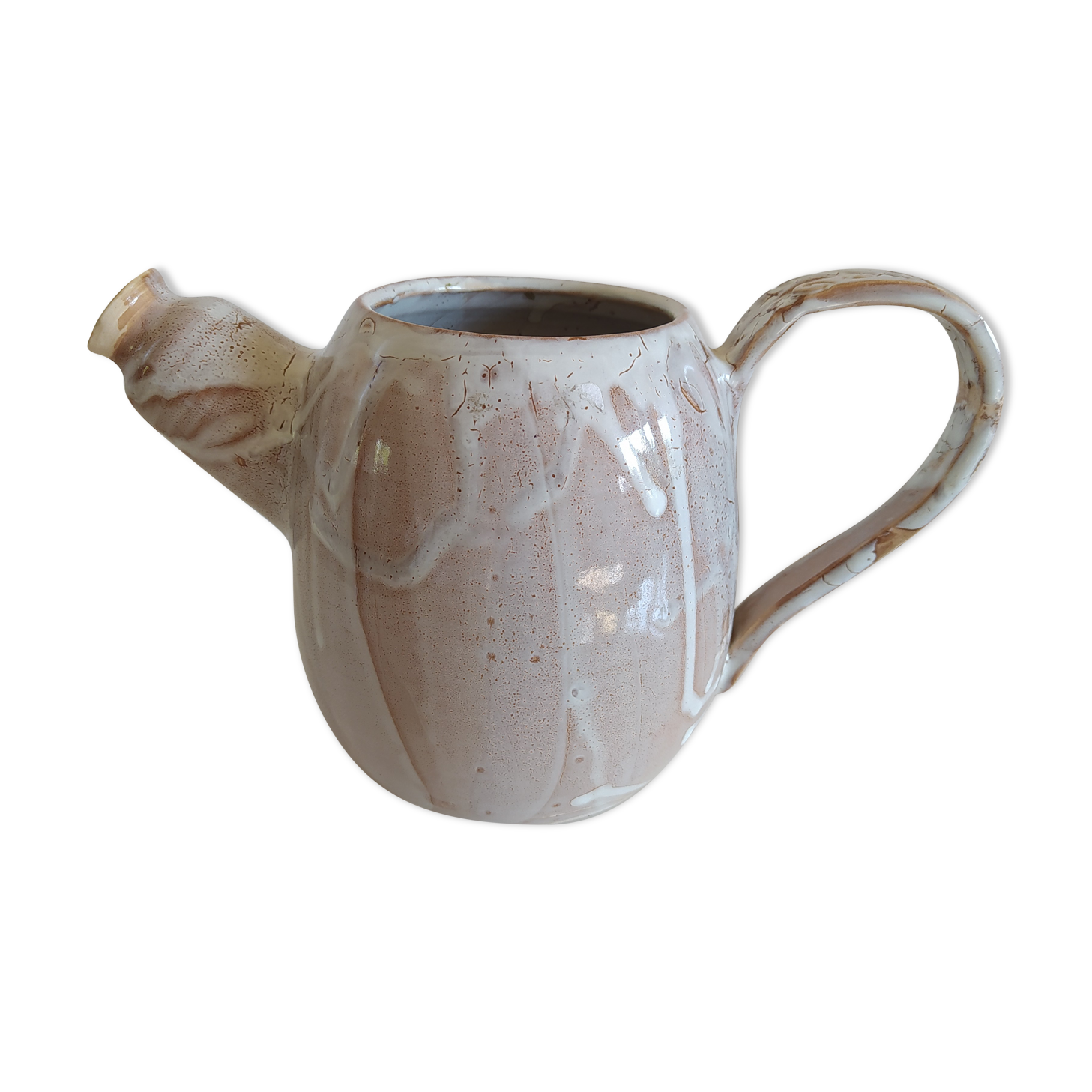 Verseuse en terre cuite blanche
