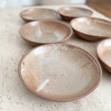 Set of 6 hollow sandstone plates