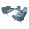 Canapé et 3 fauteuils design Marco Zanuso Arflex vintage année 50