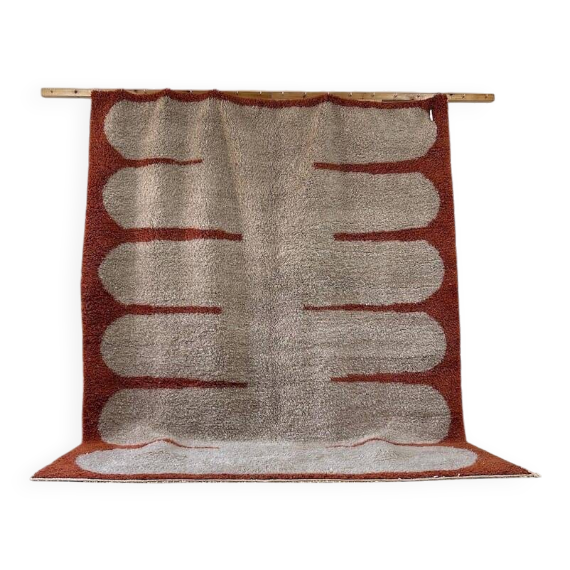 Traditional hand-woven Beni Ouraine rug, size 150 x 250 cm