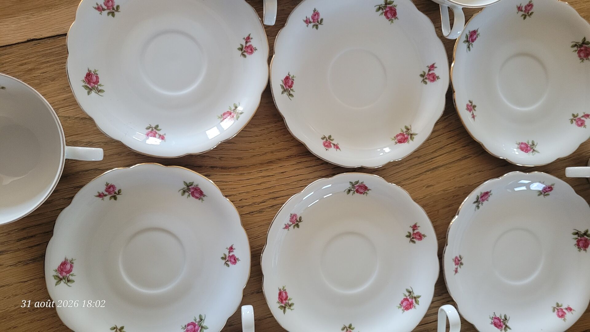 6 vintage cups and saucers Seltmann Weiden Bavaria Model Nora