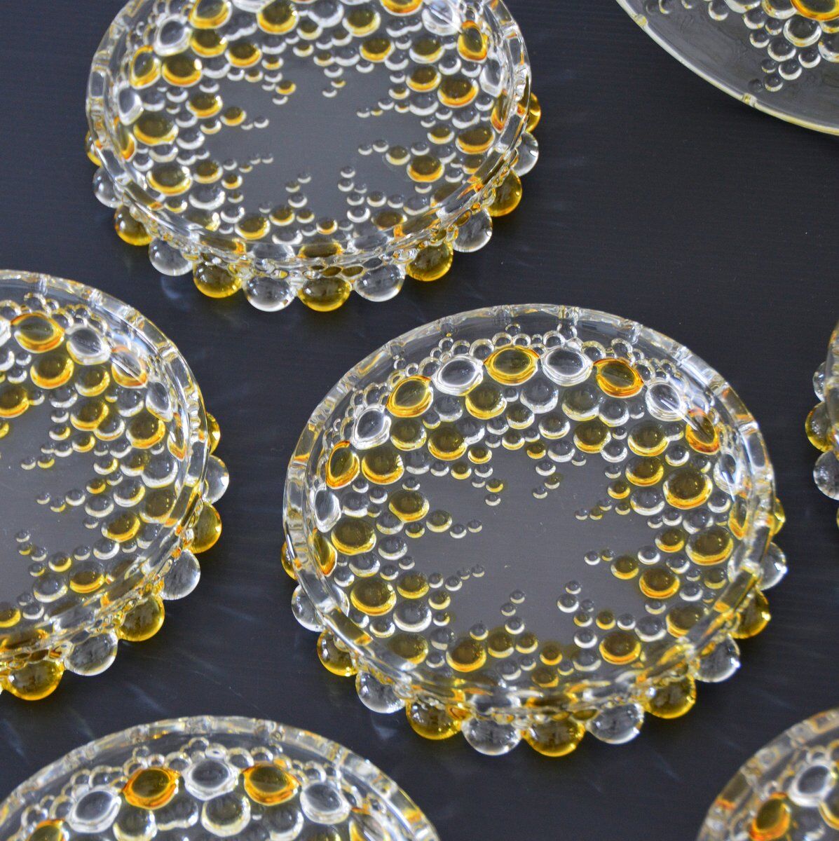 Dessert set from Walther Glass series "Boléro" 1960