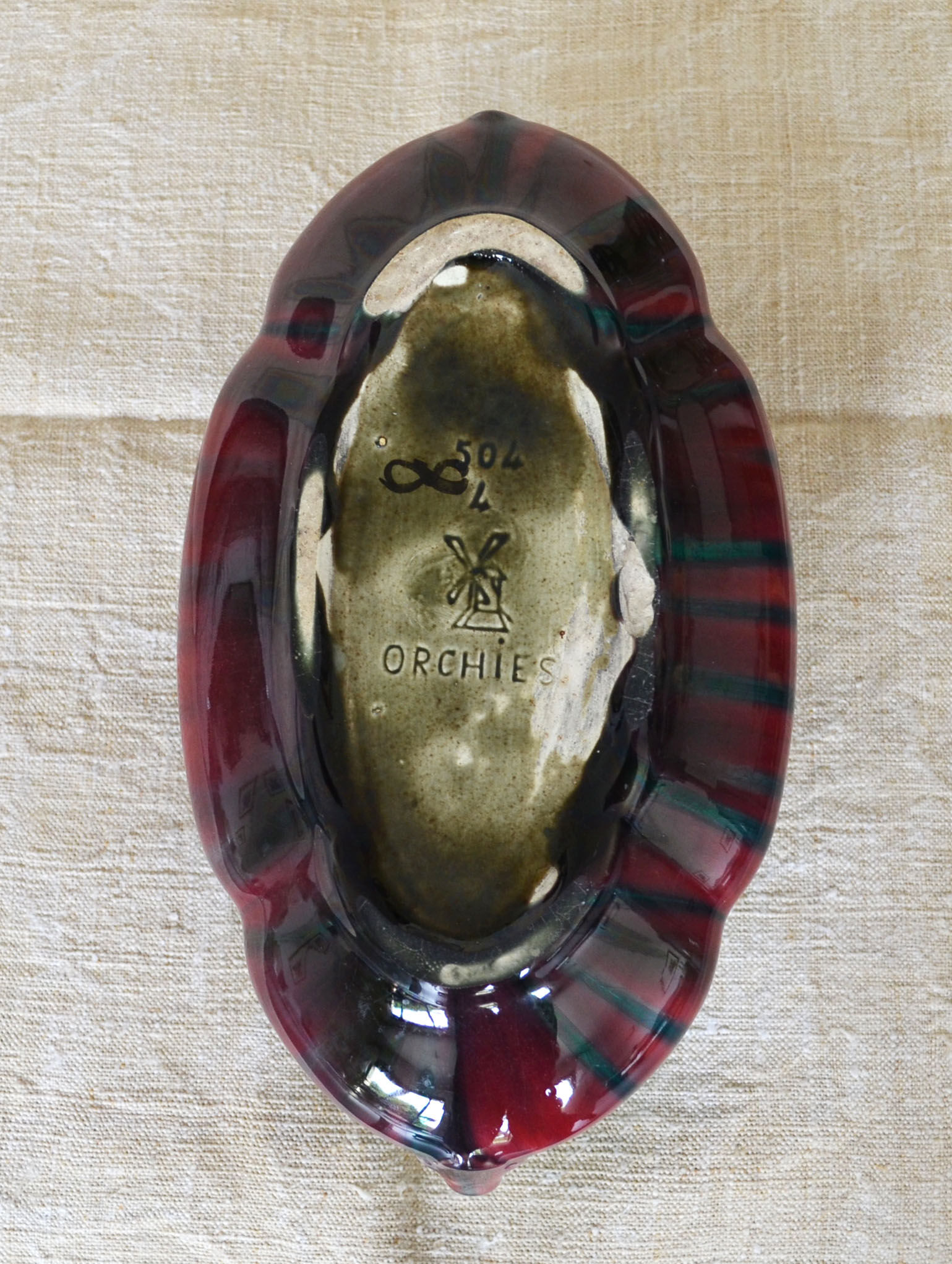 Art nouveau gardener pottery of orchies