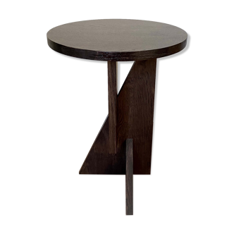 Side table totem in oak
