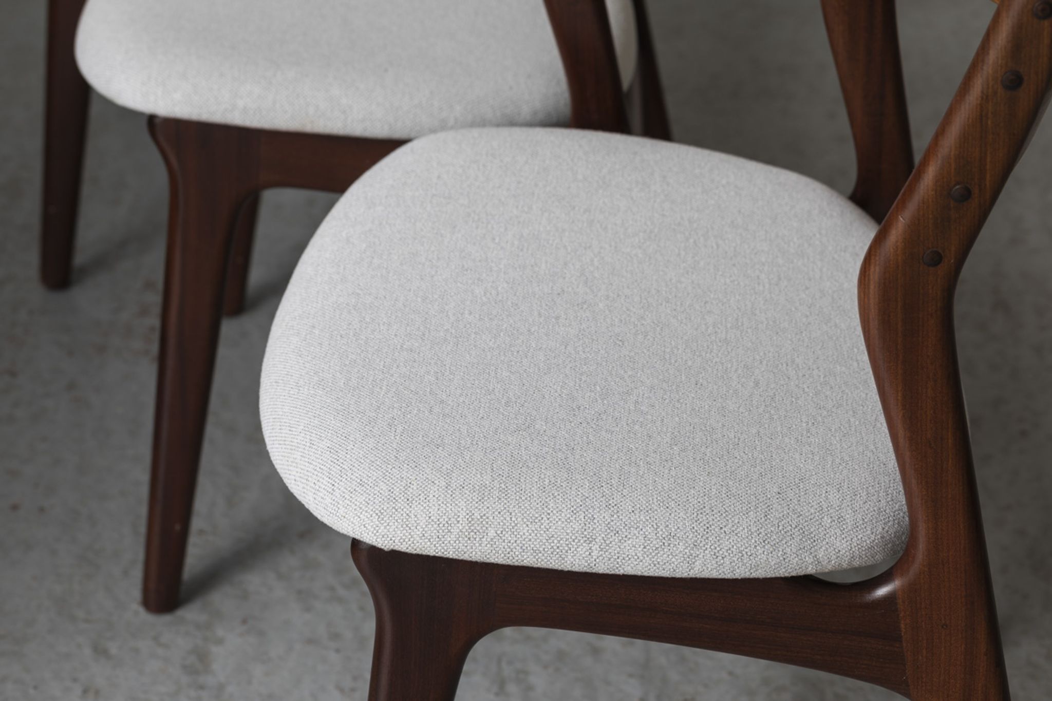 Set of 4 dining chairs ‘model 310’ by Erik Buch for Chr. Christensens Møbelfabrik, Danish design, 60