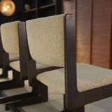 Ensemble de 6 chaises CASALA en chêne foncé 1970's