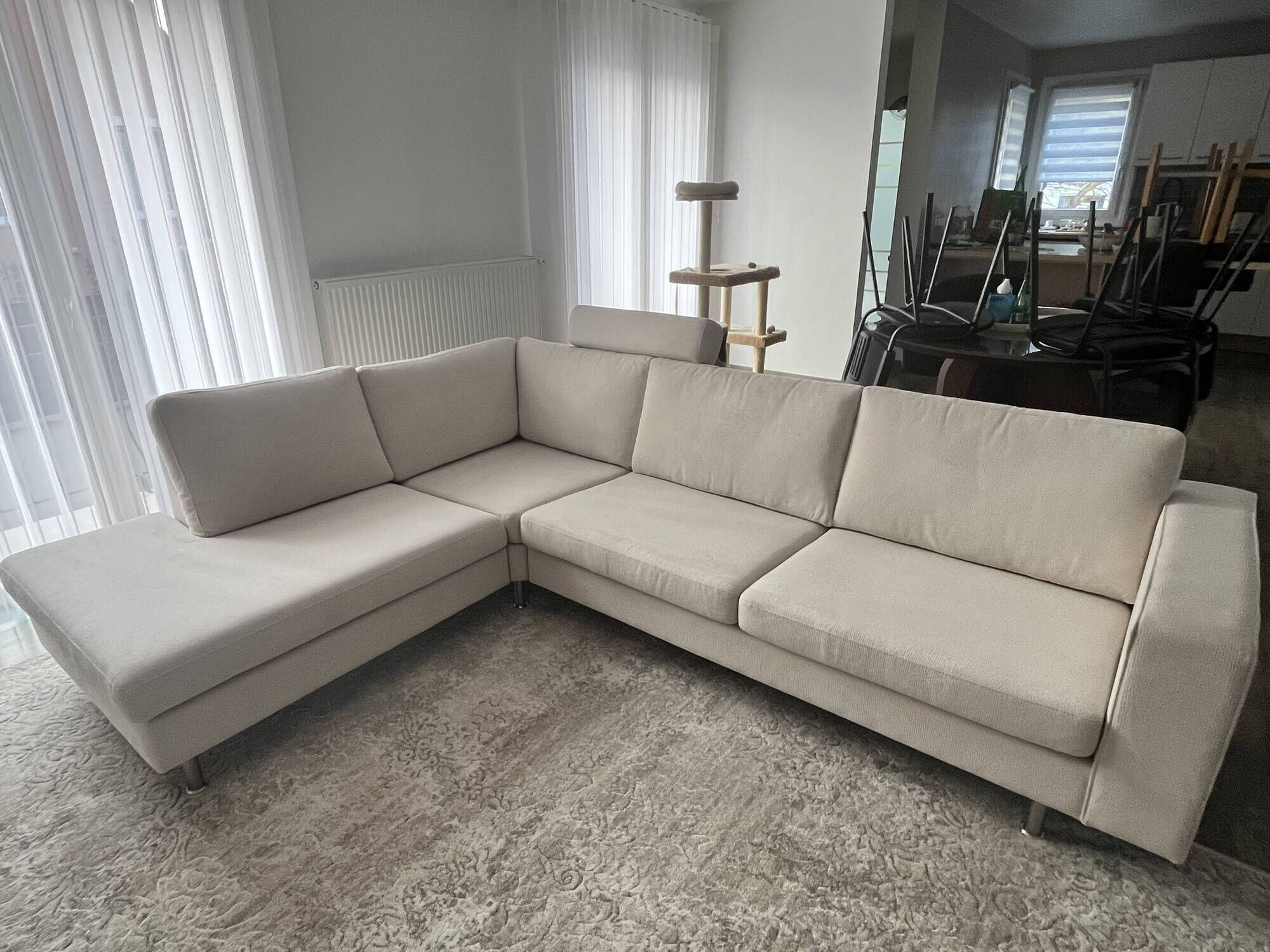 Canapé Boconcept modèle Indivi avec méridienne gauche.