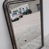 Louis Philippe Napoleon III mirror in decorated gilded wood - 1m70
