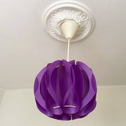 Purple Mid Century Modern lamp from 1970s