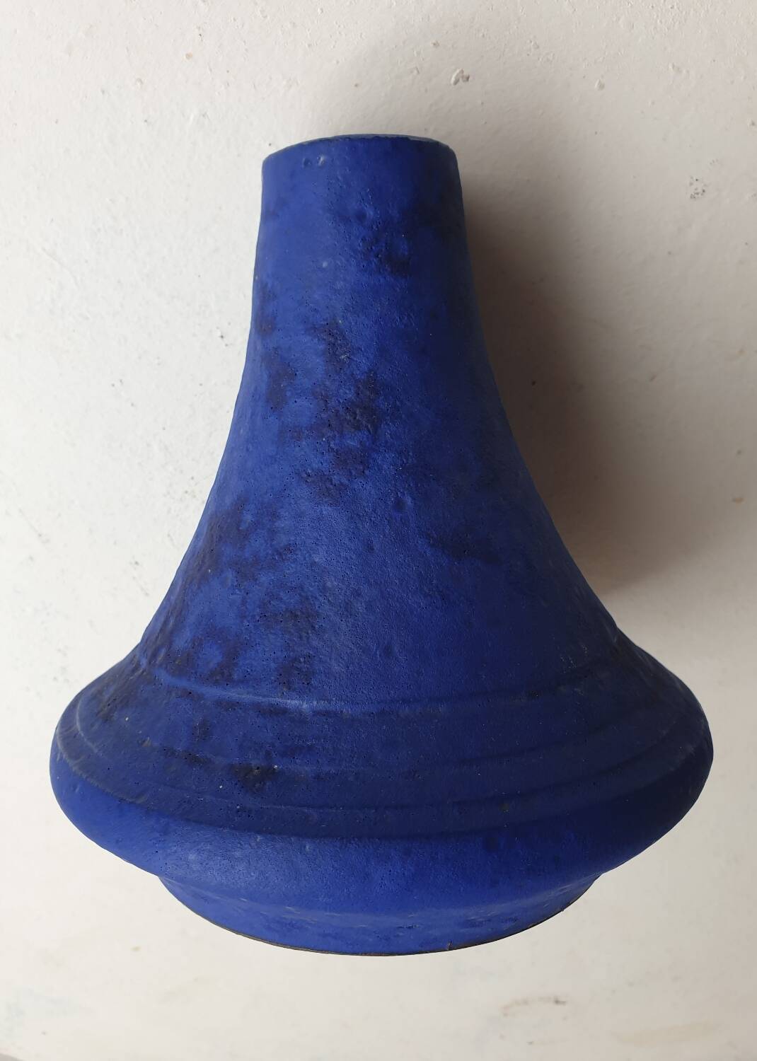 Scheurich ceramic blue vase 1960s